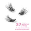 Cils 192 Volume Cluster Cils DIY DIY Individual Extension de cils Fluffy Lashes C / D Curl Natural Segmented Cousshes Poule Bundles