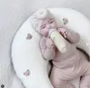 Criança travesseiro destacável enfermagem cabeça almofada macio berço pára-choques lua forma urso bordado amamentação travesseiro para bebê nascido 240308