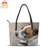 Totes Jack Russel Handbag Top-handle Bags University Trend Leather Tote Bag Print Large Women Handbags