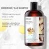 Shampoo de gengibre shampoo de ervas profissional anti-perda de cabelo coceira caspa oilcontrol refrescante nutritivo shampoo de cuidados com o cabelo 400ml