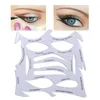 Ögon Makeup Stencils Winged Eyeliner Stencil Mall Shaping Tools Eyebrows Eye Shadow Makeup Mall Tool Stickers Card