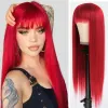 Pruiken Chorliss Lange Rechte Synthetische Haarpruiken Ombre Rood Blond Roze Grijs Hittebestendige Cosplay Pruik Voor Wit Zwart Vrouwen Dagelijks Gebruik