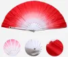 Fan di danza Moda Sfumatura di colore Cinese Vera seta Danza Velo Fan KungFu Fan di danza del ventre per la festa nuziale Regalo Bomboniera 15 pezzi LL