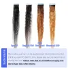 Extensies Isheeny Invisible Tape Hair Extensions Licht Yaki 12 "24" Ingection Tape In Menselijk Haar Natuurlijke Kleur 1B Echt maagdelijk haar 20 stuks