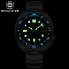 Wristwatches SD1970 New Arrival 2020 Green Ceramic Frame Glass 20ATM Waterproof NH35 Automatic Watch 6105 Turtle 240319