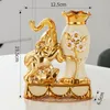 Stile europeo Ceramico Golden Vase Dispositivo Tavolo da pranzo Accessori per decorazioni per la casa Creative Golden Elephant Vasi 240401