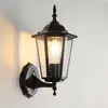 Lâmpada de parede estilo europeu retro led ao ar livre à prova dwaterproof água iluminação villa jardim varanda lâmpadas pátio corredor luminária