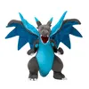 popular serious expression dinosaur plush doll with blue flying dragon plush toy as a gift in stock