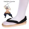 Slippers Hot Anime Demon Slayer Kimetsu Não Acessórios de Cosplay Yaibay Kamado Nezuko Cosplay entupida Kimono Flipflops