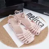 BOMBAS 2023 Verão Melissa Sandals femininas Ladies Jelly Shoes Square Woven Woven Beach Shoes Roman Shoes Roman SM141