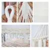 Camp Furniture European Style Tassel Swing Hammock Outdoor Folding Camping Supplies Handwoven Canvas Portable Hanging Chair