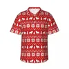 القمصان غير الرسمية للرجال قميص قميص قميص ونباتات أنيقة هاواي رجل قصير الأكمام