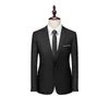 Boutique Mens Fashion Business Cultivate Ones Morality Leisure Pure Color Gentlemans Wedding Presided Over Work Blazer 240313