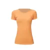 Vêtements de Yoga à manches courtes pour femmes, couleur unie, couleur chair, modelant la taille, serré, Fitness, Jogging, nouvelle collection 2024