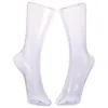 Dekorative Platten Kunststoff Transparent Fuß Form Mannequin Display Für Socken Stand Modell Kleid Fußkettchen Gefälschte Füße