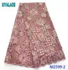 French Mesh Lace High Quality Velvet Lace Fabric med paljetter Afrikanska tyger med sekvens för Bridal KSNI259919760973