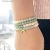 Bracelets de charme Ruberthen 6 mm Mix Aventurine 108 Mala Nouveau Design Femmes Pierres Précieuses Haute Qualité Yoga Spirituel Mala Bijoux L240319