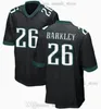 Stitched 2024 New Football Jerseys 26 Saquon Barkley 0 Bryce Huff Sports Team Green Black White Men Women Youth Embroidery