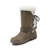 HBP non brand bon marché en gros de haute qualité Boots de neige de grande taille plus bottes en velours pour femmes