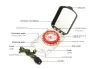 Kompas LED-licht Lichtgevend kompas met spiegel Antishock Stabiel Waterdicht Wandelen Klimmen met magnetische declinatie-aanpassing Compas