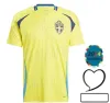 Szwecja 2024 Koszulki piłkarskie narodowe gracz drużyny Wersja 24 25 Forsberg Jansson Berg Ekdal Kulusevski Ibrahimovic Football Shirts