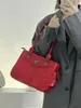TOTES kadın moda kırmızı bir omuz çantası malzeme pu deri ortaçağ gelin düğün kadın gündelik çok yönlü çanta