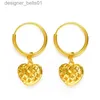 Stud Womens jewelry 14K gold earrings with babys breath earrings 999 earrings elegant female earrings 3-4 gramsC24319