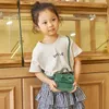 Leather Baby Messenger Bags Children Kids Girls Princess Shoulder Bag Handbag Solid Bowknot Princess Coin Purses 240314