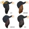 Synthetic Wigs Synthetic Wigs WIGSIN Synthetic 8Inch Short Bobo Hat Wig Black Baseball Cap Hair Heat-Resistant Adjustable Hairpiece for Women 240329