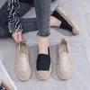 Casual Shoes Summer Women's 2024 Fashion Braid Mesh Breathable Lightweight Flat Bottomed For Women Zapatos De Mujer