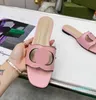 Gemaakt in Italië Dames in elkaar grijpende pantoffels G uitgesneden slide sandaal Kalfsleer Sexy platte damesmode uitsnijdingsschoenen