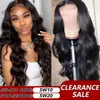 Synthetic Wigs 13x4 Transparent Lace Front Human Hair Wigs Cranberry Hair Body Wave Lace Frontal Wig Brazilian Human Hair 4x4 Lace Closure Wig 240328 240327