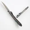 CK 748 Wysokiej jakości kieszonkowy nóż D2 Kamienne Pranie Punkty Point Blade CNC Aluminium Aluminium Aluminium Noża EDC EDC z pudełkiem detalicznym