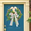 Fiori decorativi ghirlanda pasquale per porta d'ingresso, regalo in legno, ornamento da appendere alla parete, portici, camere da letto, interni ed esterni