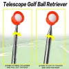 AIDS Golf Ball Retriever 13/8 sezioni da golf Retriever Telescopic Ralling Ball Pick Up Tools Accessori da allenamento da golf