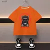 T-shirts Summer Boys Cotton T-shirt Cartoon Trendy Printed Girls Tees Short Sleeve Children Tops High Quality Casual Kids Clothes 2-12YC24319