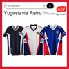 RETRO 98 91 90 99 00 Maillot de football de Yougoslavie Pancev Mijatovic Mihajlovic Stankovic Jugovic Stojkovic SAVICEVIC maillot de football classique Jugoslavija hotsoccer