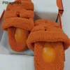 Sandales de créateurs Chypres Sandales Femmes Cheveux 2024 Automne et hiver Nouveau Teddy Oncle Moitié Super Fée Plus Peluche Semelle Épaisse Portant Des Outs Mignons