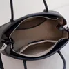 Totes 2024 grande capacidade mãe casual tote preto natural togo couro de vaca bolsa feminina elegante bolsa de ombro cinza