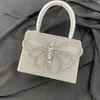 Kalça Omuz Çantaları Gümüş Tasarımcı Çanta Su Pırlanta Akşam Bag Düğün Düğün Ziyafet Tasarımcı Çantalar Tote 240311