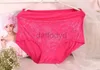 Kvinnors trosor AS07 2021 Mother Underwears Plus Size M-6xl Hight Midjebyxor Kvinnor Borrar Lace Flower Sexiga underkläder underkläder 240319