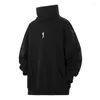 Herren Hoodies Unisex Frühling Rollkragen Sweatshirts Techwear Funktion Hoodie HipHop Streetwear Pullover Harajuku Kleidung Oversize