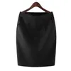 Saias Skorts com bolsos Trabalho desgaste cintura alta 7 tamanho mini saias formais mulheres escritório senhora ol 11color bodycon vintage preto lápis saia c49 240319