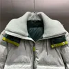 Женские куртки Пуховик с воротником-стойкой и капюшоном, короткая свободная версия, двойной карман по краю, эластичный дизайн, теплая и удобная осень/зима 2024