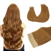 Extensions Tape In Human Hair Extensions Echte Remy Natuurlijke Haarverlenging Rechte Naadloze Huid Inslag Lijm Lijm Voor Salon Hoge Kwaliteit