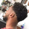 Perucas 20mm afro onda marrom preto homens peruca super durável silicone pele fina completa onda do plutônio 100% cabelo humano microskin capilar próthesi