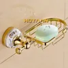 Golden Finish Wall mounted Soap BasketSoap DishSoap HolderBathroom AccessoriesBathroom Furniture Toilet Vanity YT-10290 240312