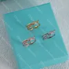 Knoop Opening Ring Designer Diamanten Ringen Voor Vrouwen Hoge Kwaliteit Shining Gold Ring Dames Bruiloft Verlovingssieraden Luxe Dame Verjaardagscadeau