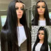 Perruque Full Lace Wig 250% 360 pre-plucked, cheveux naturels brésiliens, lisses, 13x4, 13x6, HD, 40 pouces, pour femmes