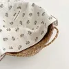 4 Layers Vintage Floral for Summer born Flower Muslin Blankets Infant Nap Cover Basket Blanket Sheet 240313